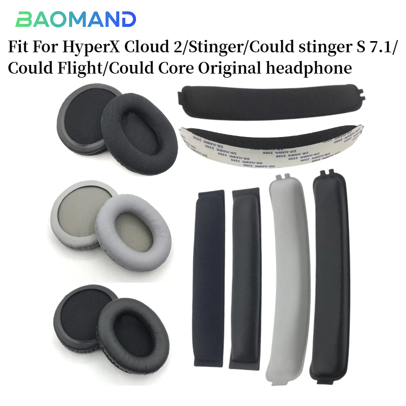 Pc Gaming Cloud - 1 set Replacement Earpads Headband for