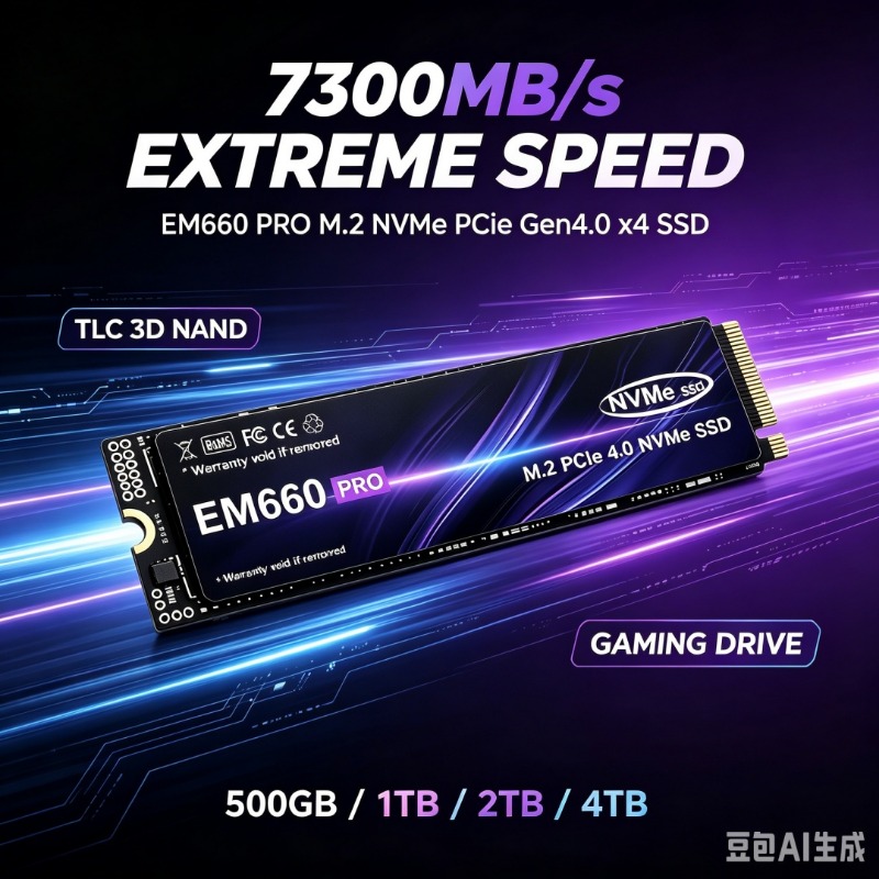 Pc Gaming Ps5 - EM660 M.2 NVMe SSD 7300MB/s TLC