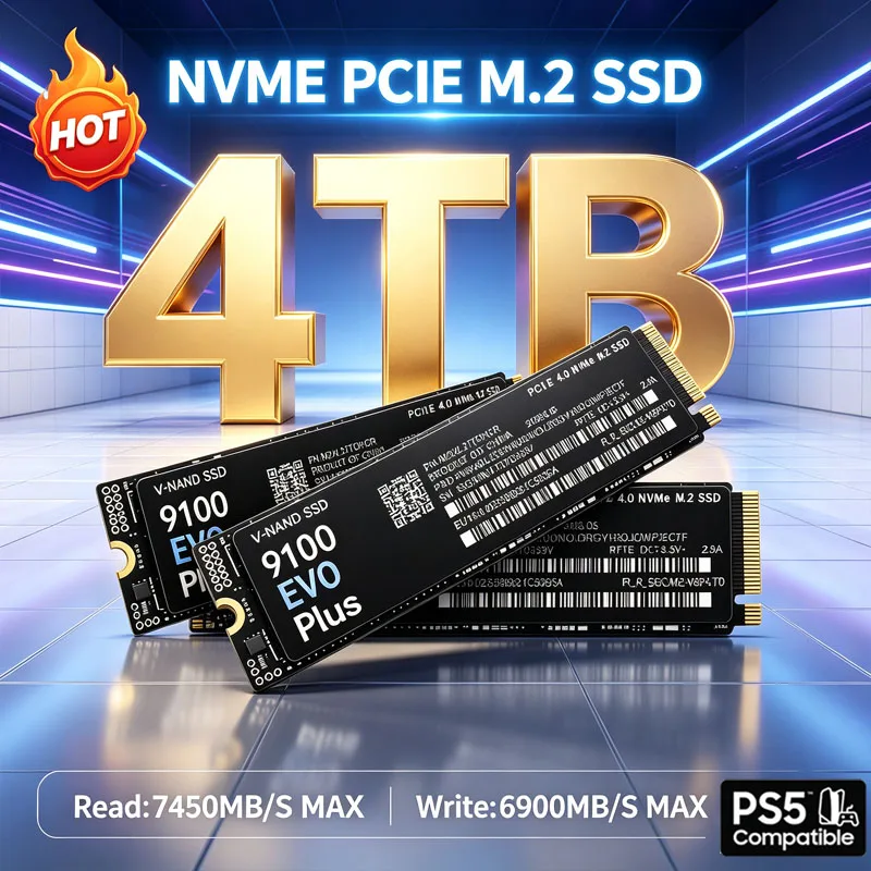 Pc Gaming Ps5 - 7400MB/s Internal M.2 NVMe SSD 9100