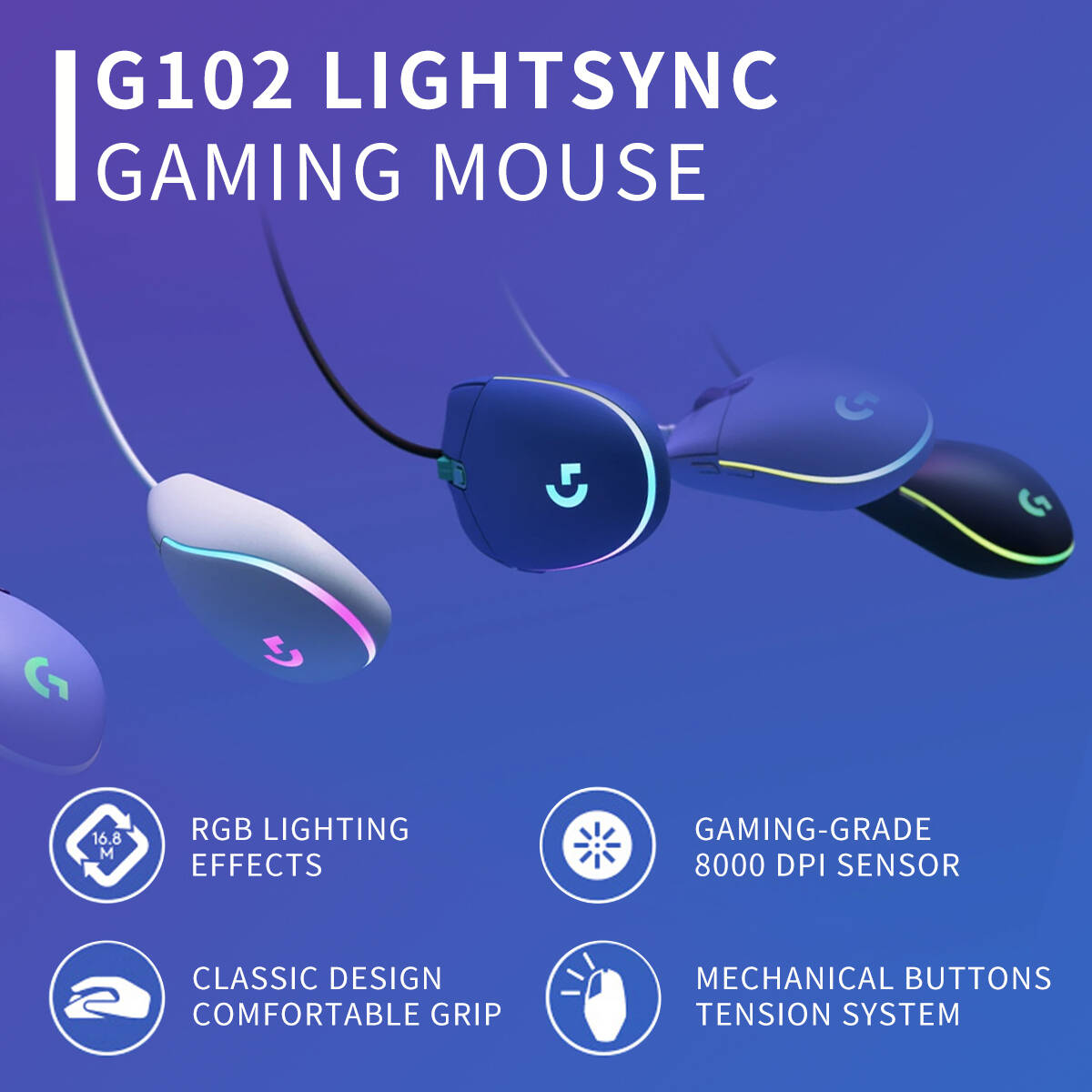 Logitech G102 Prodigy Gaming M - Pc Gaming All In One review and price