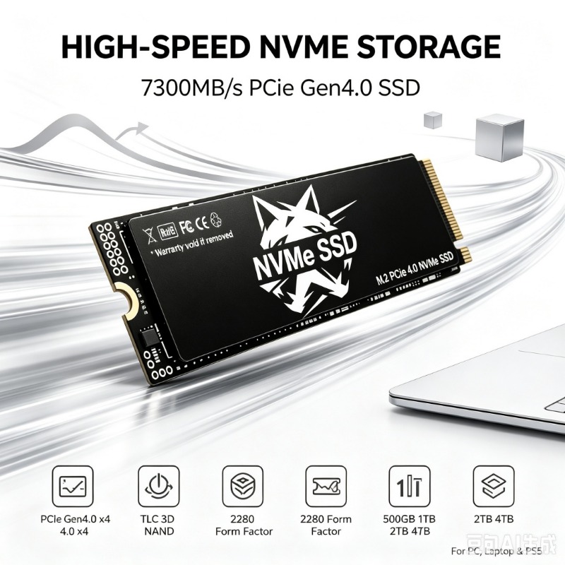 HS M.2 NVMe SSD 7300MB/s TLC 3 - Pc Gaming Ps5 review and price