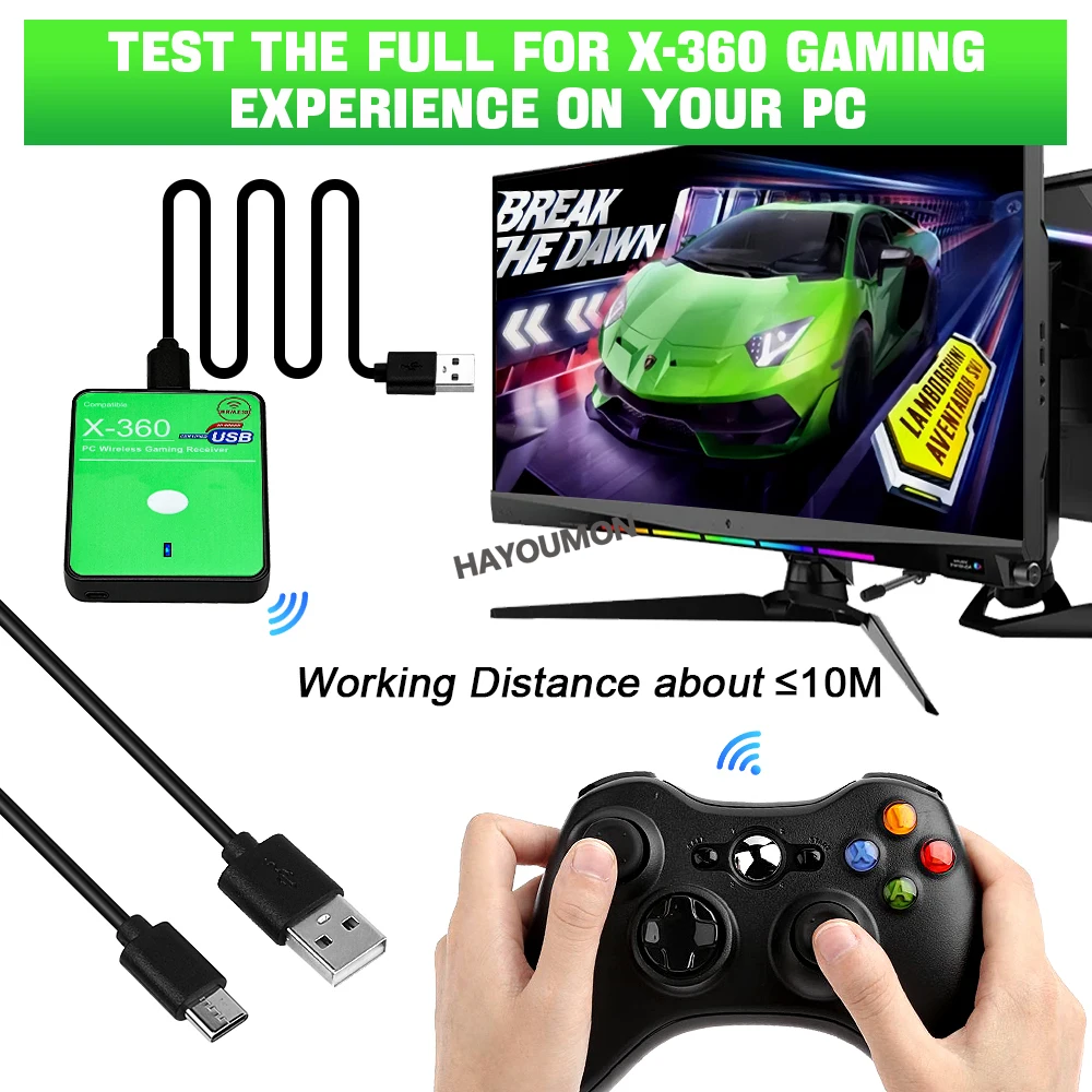 Wireless Gaming Receiver USB C - Pc Gaming Xbox Controller review and price