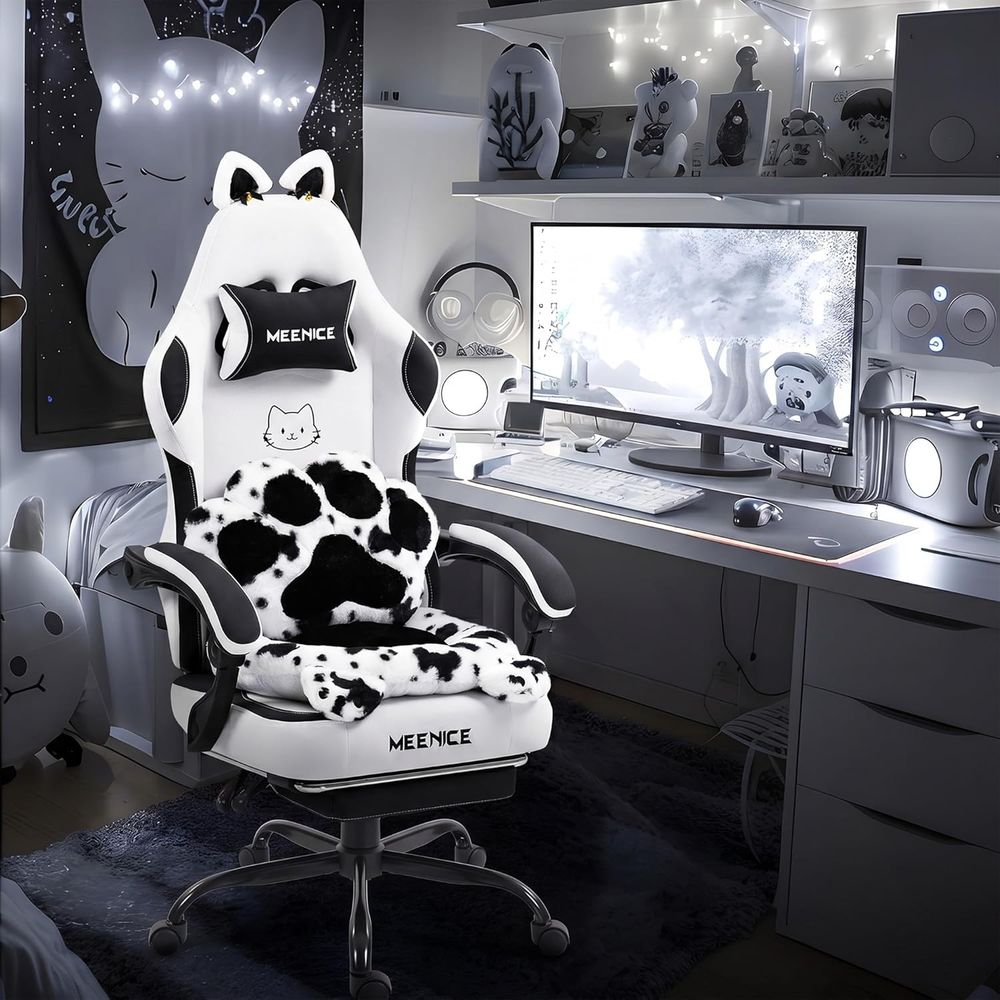 Gaming Chair Cute with Cat Ear - Pc Gaming Girl review and price