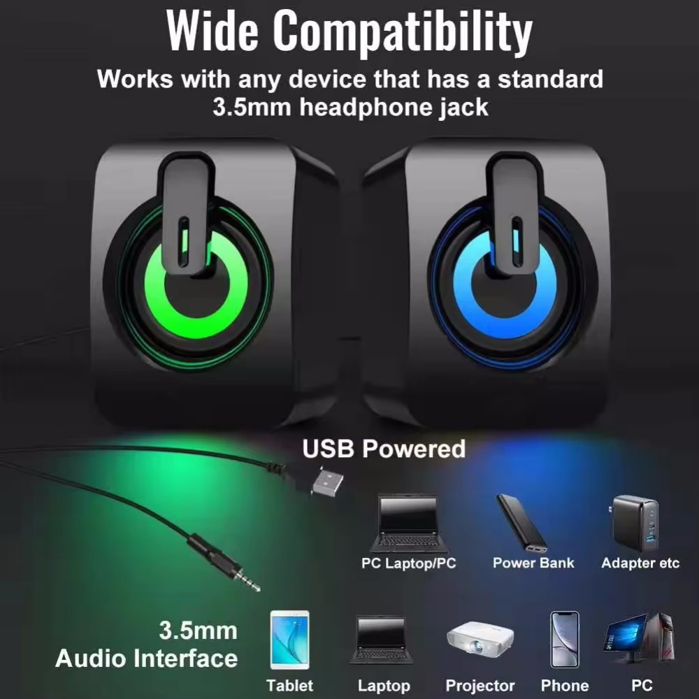 Computer Speakers PC Sound Box - Pc Gaming Fullset review and price