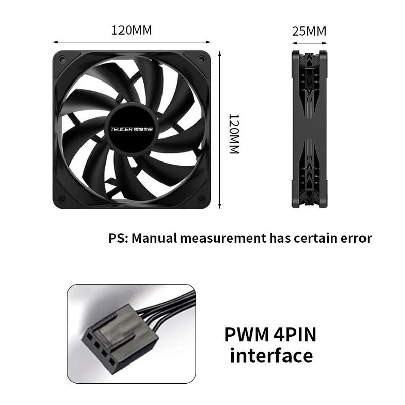 Teucer 12cm Chassis Fan PWM Co - Pc Water Cooling review and price