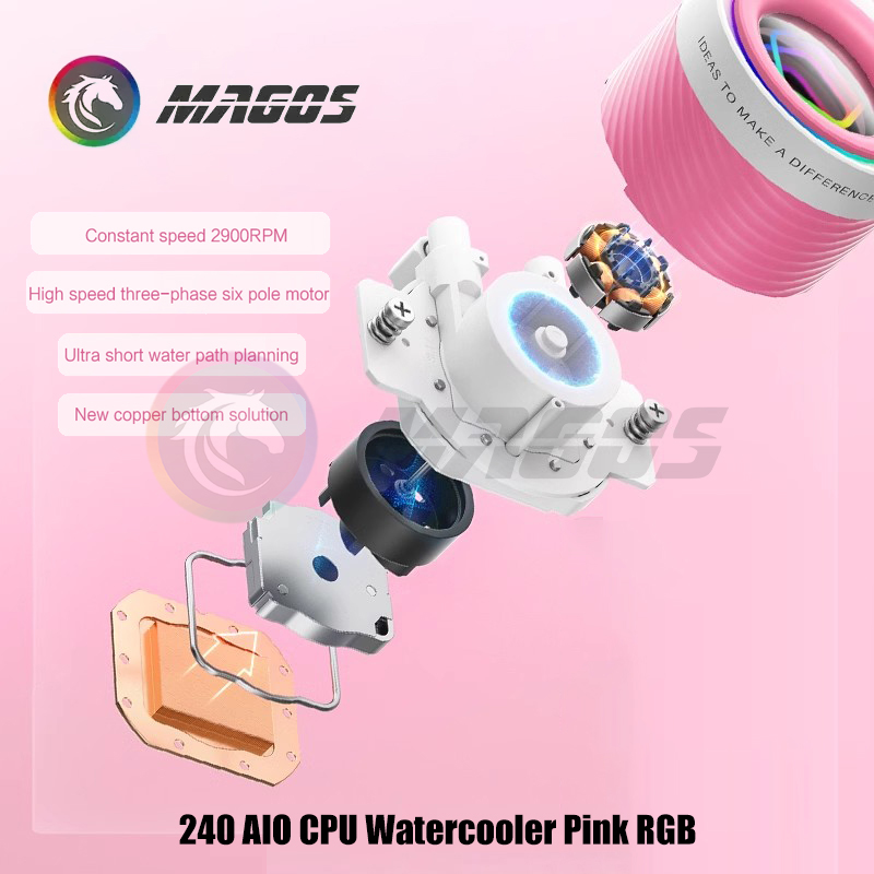 240 AIO CPU Watercooler Pink R - Pc Water Cooling review and price